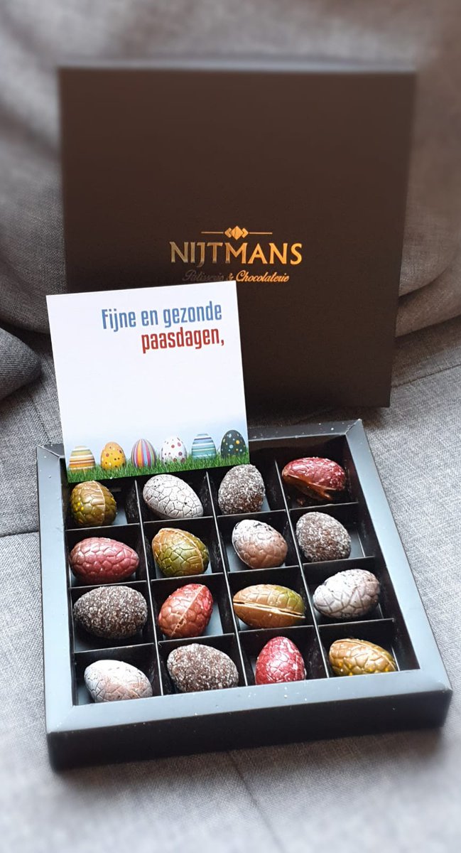 AnyLinQ's tweet photo. Alle collega's ontvingen afgelopen week de collectie paaseieren van #Nijtmans Patisserie & Chocolaterie. AnyLinQ wenst alle teamleden en iedereen erbuiten een fijne Paasmaandag toe!
#Pasen #DataDisrupts #WeConnect #AnyLinQ https://t.co/MvuOMZ4IkR