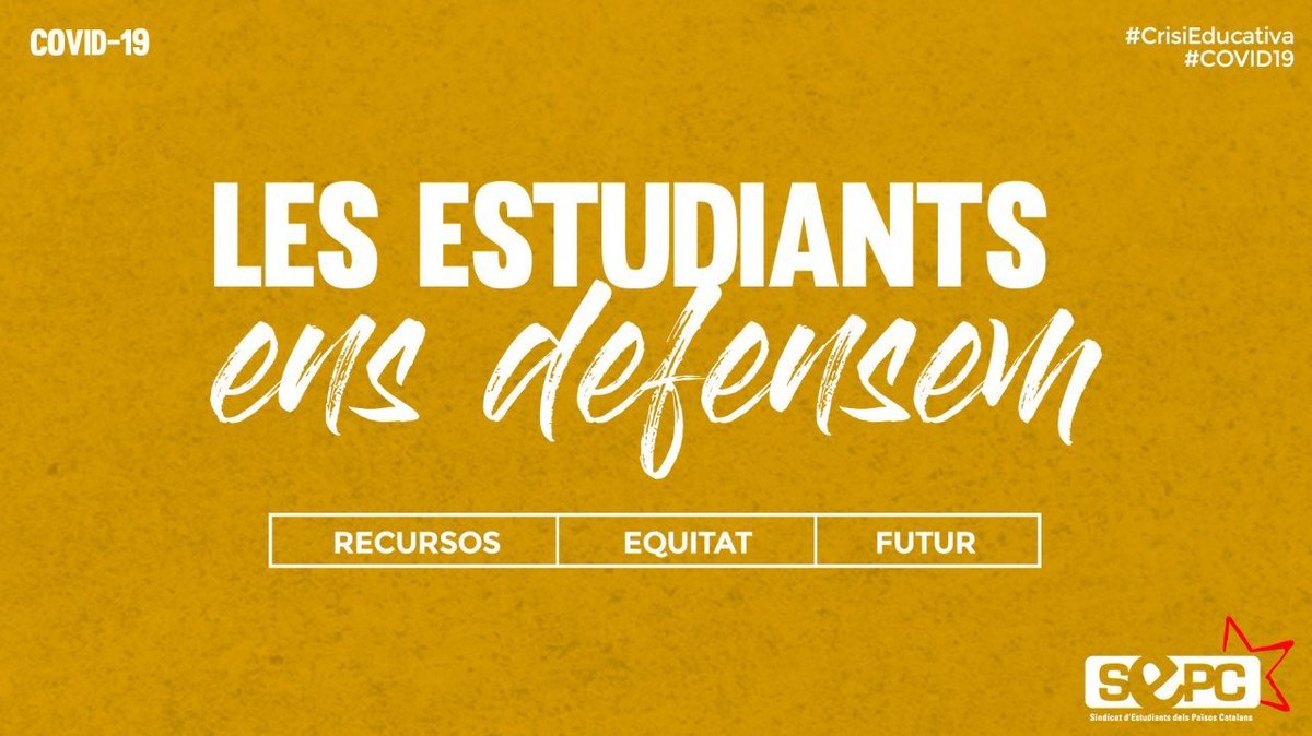 📽 #VIDEOBÚSTIA | Les estudiants ens defensem!

📩Hem preparat aquests vídeos amb les respostes a la bústia d'algunes estudiants de secundària, FP i batxillerat.

Informa'ns sobre com t'està afectant la #CrisiEducativa ! >>> sepc.cat/bustia

📲 [OBRIM FIL]