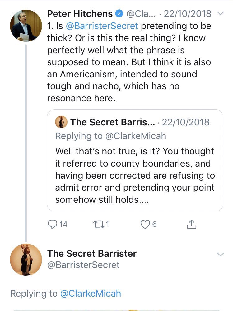 While I’m more than happy to let this “Keir Starmer is the Secret Barrister” rumour fly, it would, if true, mean that Keir Starmer not only spent a night live-tweeting Legally Blonde for clicks, but was also blocked by Peter Hitchens for sending him a photo of some nachos: