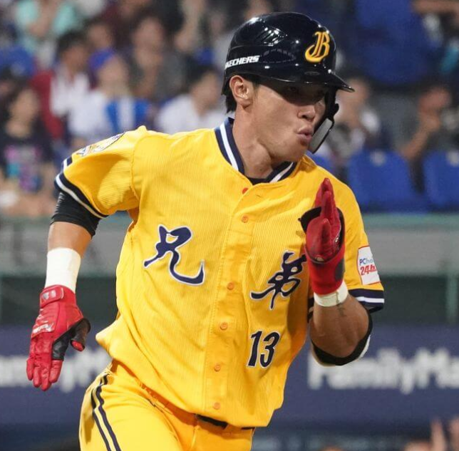 There are 4 TEAMS in the top division this year: Rakuten Monkeys (Maroon jersey)Chinatrust Brothers (Yellow jersey)Uni-President Lions (White jersey) Fubon Guardians (Blue jersey)These are my favourite team jerseys - they have others!