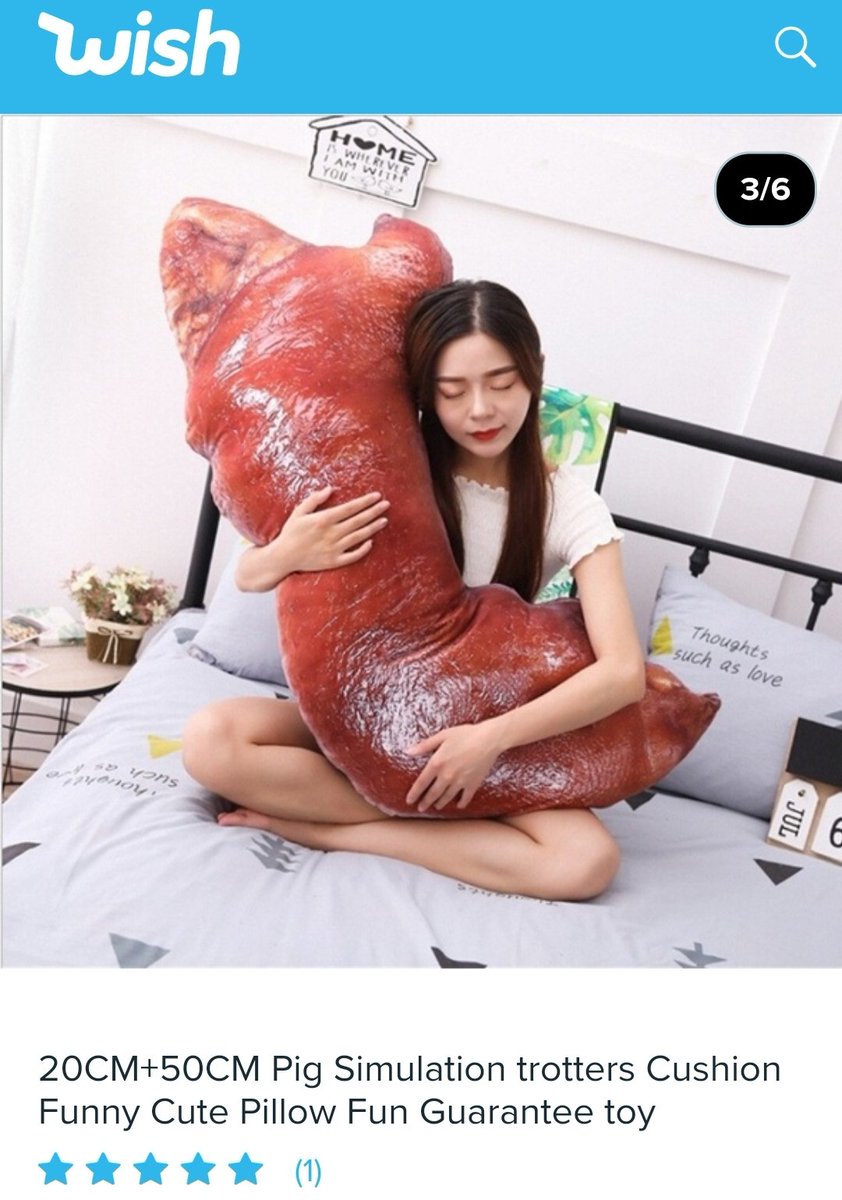 SotonMax's tweet photo. Happily browsing this morning and came across this abomination. Pig trotter cuddle-pillow, anyone? Anyone? #ThingsIWillNeverUnderstand https://t.co/Oz6EUoPULo