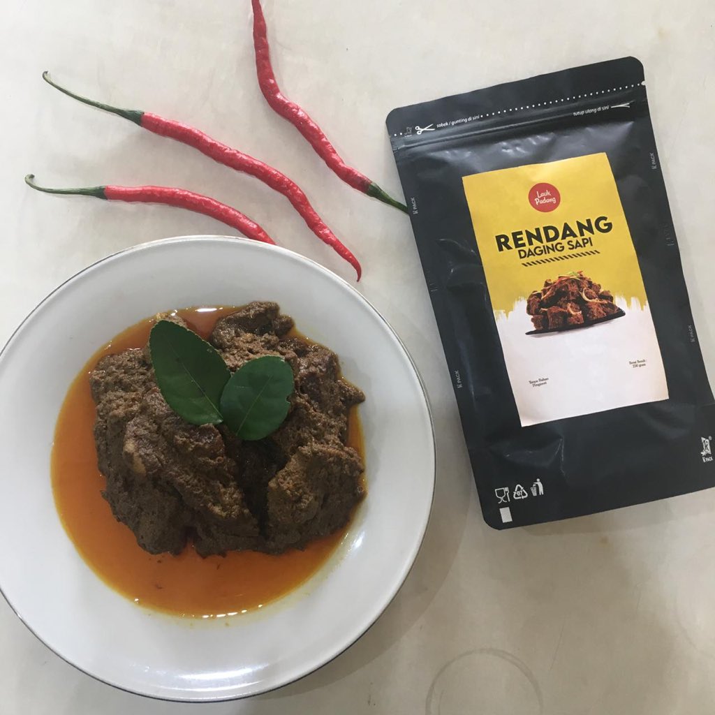 Bismillah Open Order , Ready Rendang Padang Asli. 
Stock Rabu dan Jumat.
Cod-Pickup point,Dilevery Area Jogja - Temanggung.
250gr, harga 65K. Trf dan Cash.
Cp 0813-9331-2535 / 0813-9099-3113