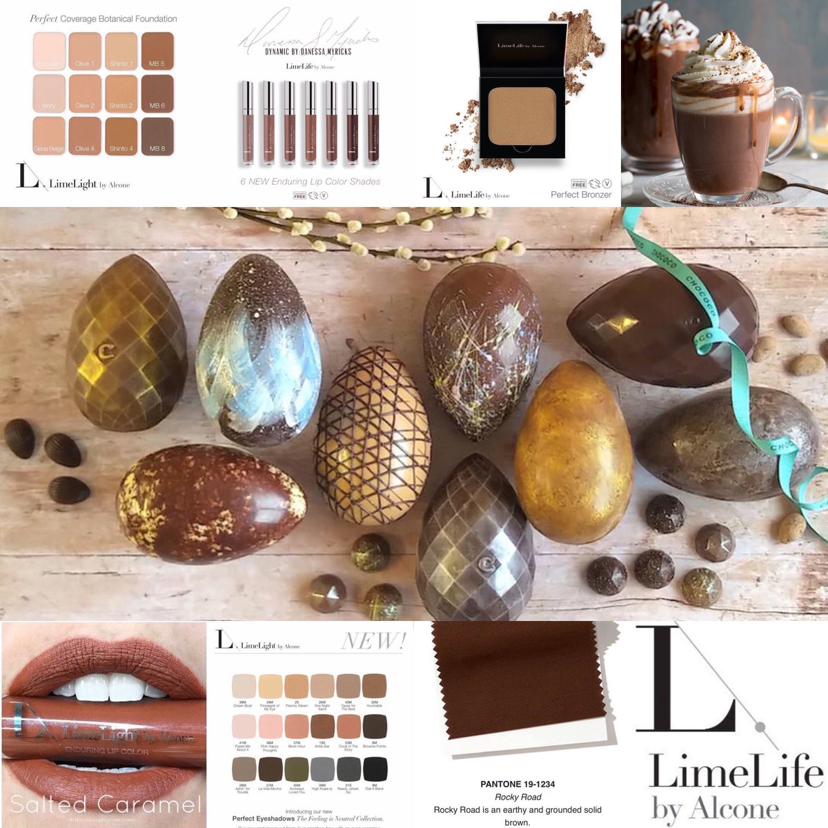 TrueColourswith's tweet image. True Colours is definitely able to offer a chocolate fest that lasts way beyond Easter! All cosmetics are professional grade, natural ingredients &amp;amp; Leaping Bunny certified from Limelife by Alcone.
Click link to purchase.🍫🍫🍫
limelifebyalcone.com/sarahheron #cosmetics #makeup #colour