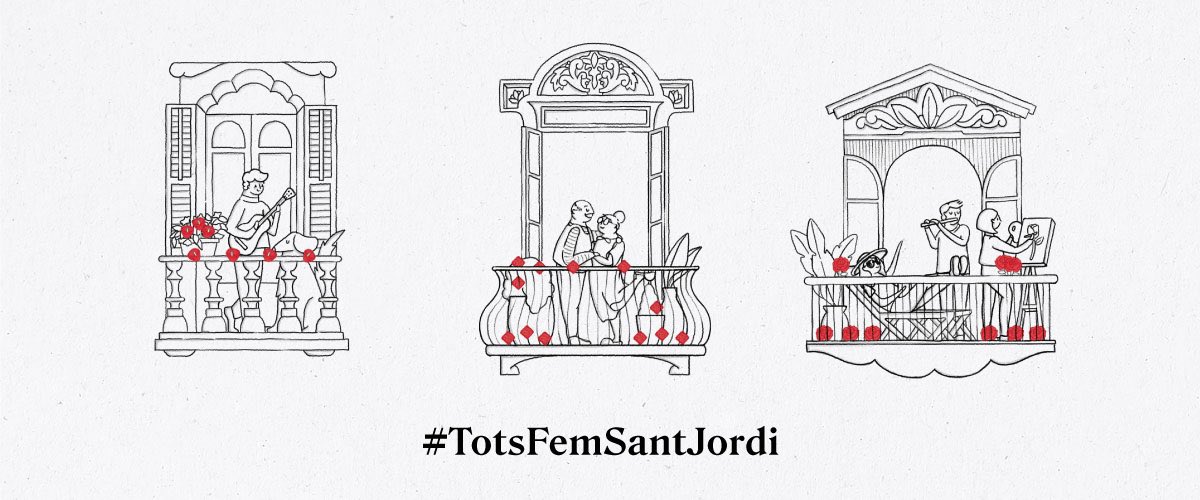CasaBatlloGaudi's tweet photo. Com poder quedar-nos sense Sant Jordi, si tenim més amor que mai? Omplim de roses els balcons.🌹 🌹 🌹 i si no en tenim, ens les inventem! ℹ️ https://t.co/6tZTSsu3hn #TotsFemSantJordi https://t.co/y7x7fT7Npf