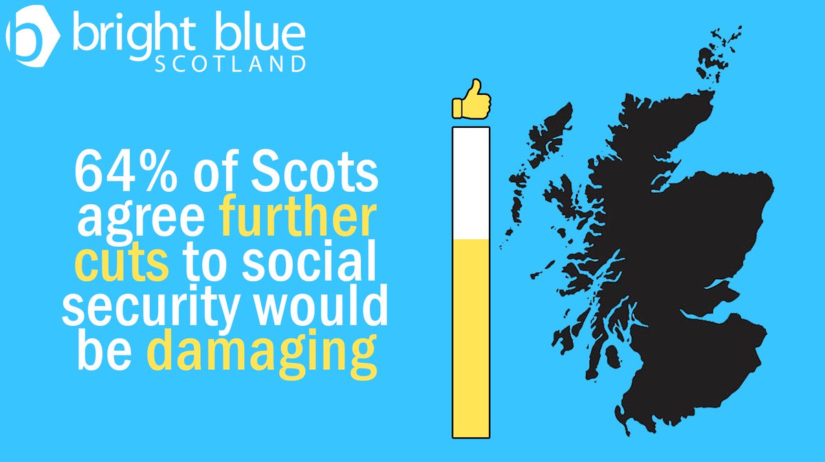  Overall, 64% of Scots agree that further cuts to social security would damage too many people's lives. Shown below are how different groups of Scots responded.