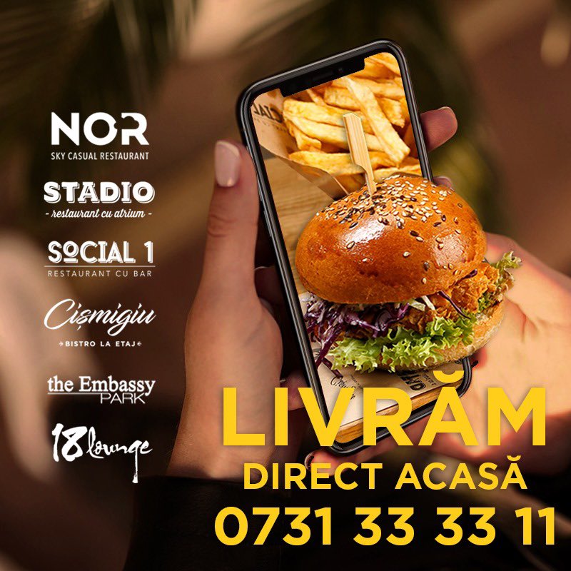 helloradu's tweet image. Livram gratuit tot ce avem mai bun in meniu, oriunde in Bucuresti și Ilfov, conform tuturor regulilor de siguranta.😀
stadio.ro | social1.ro | cismigiu.ro | norbucharest.ro | 18lounge.ro | embassy-park.ro