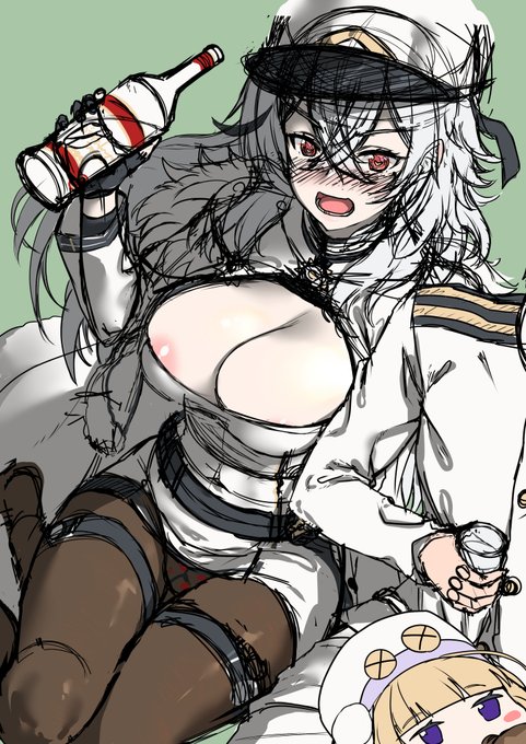 飲みだすとやたらと絡んでくるガングートのラフ
#アズールレーン 