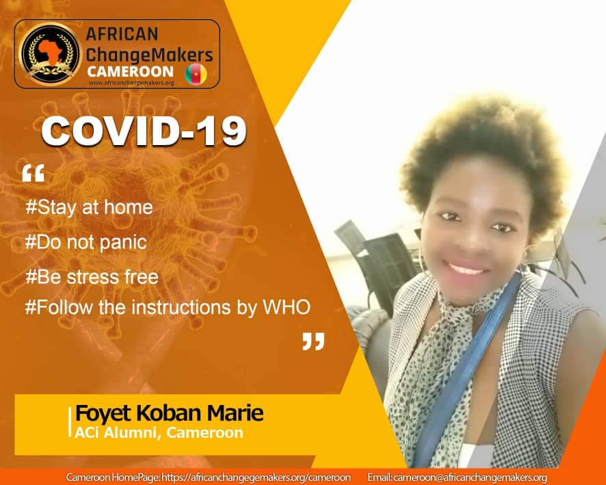 ChangemakerLead's tweet photo. ACi Cameroon Chapter Campaign for Covid-19 Pandemic. Stay Home, Stay Safe. #AfricanChangemakers #WorldHealthDay #Covid19 #coronavirus #ACiCameroonChapter #CameroonYouth #Changemakers #Africayouth #Africa #changemaking #ACFellow
#ACiAlumni #SocialImpact https://t.co/ABe74lb0Ks