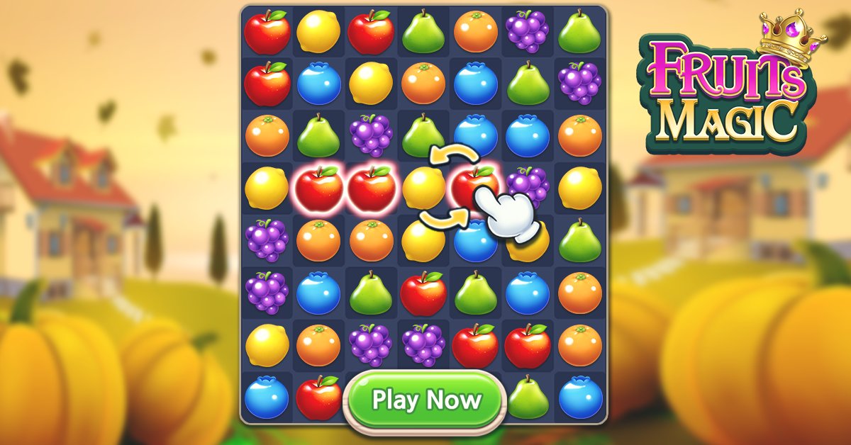 𝙋𝙡𝙖𝙮 𝑮𝒂𝒎𝒆 &amp; 𝙎𝙩𝙖𝙮 𝙎𝙖𝙛𝙚 𝙃𝙤𝙢𝙚 👨‍👩‍👧‍👦
Free to play: onelink.to/fruitsmagic