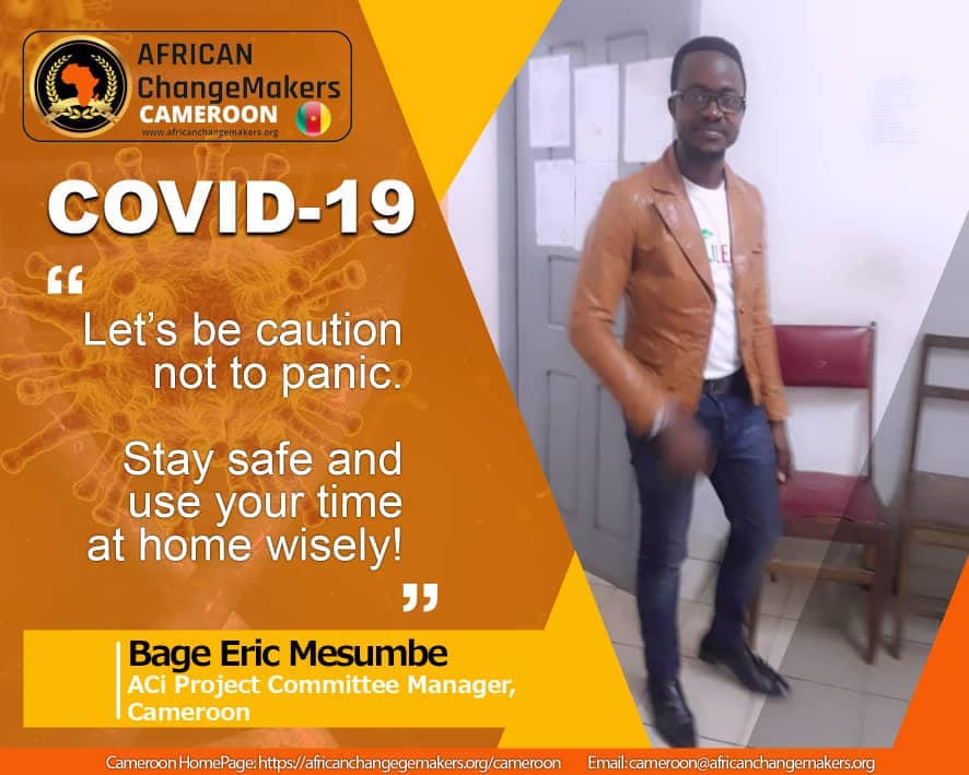 ChangemakerLead's tweet photo. ACi Cameroon Chapter Campaign for Covid-19 Pandemic. Stay Home, Stay Safe. #AfricanChangemakers #WorldHealthDay #Covid19 #coronavirus #ACiCameroonChapter #CameroonYouth #Changemakers #Africayouth #Africa #changemaking #ACFellow
#ACiAlumni #SocialImpact https://t.co/BX89FxcfuN