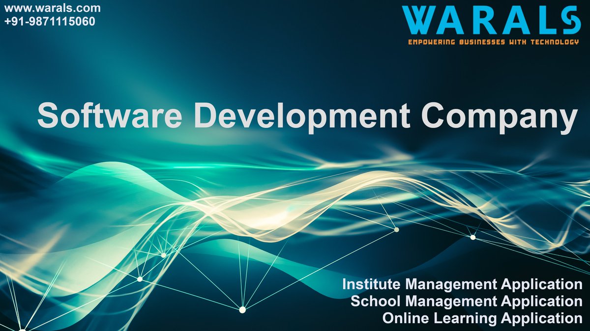 WaralsT's tweet photo. #WARALSTechnology enabling businesses achieving their core business goals and increasing their Revenue and Profitability. We are specialized in #Software Solutions, #MobileApp Development and #OnlineLearning System.
https://t.co/IA9jGl4TQa
+91-9871115060 https://t.co/j6nHrfGmc3