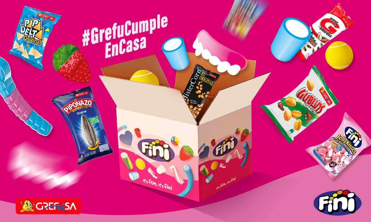 🎉¡SORTEO para los cumpleañeros de abril!🎉 ¡Nos unimos al #GrefuCumpleEnCasa de @grefusa deseándoos #finicidades! ¡Sorteamos 9 lotes de chuches + snacks cada lunes del mes! 👉 Síguenos y a @grefusa. 👉 Retuit. 👉Tienes que cumplir años en abril. BBLL: grefusa.com/wp-content/upl…