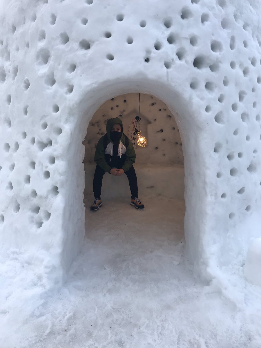 Le premier jour on est allés à Yokote voir le festival des Kamakura (des igloos japonais), 2e plus gros festival de la neige dans tout le pays après Sapporo