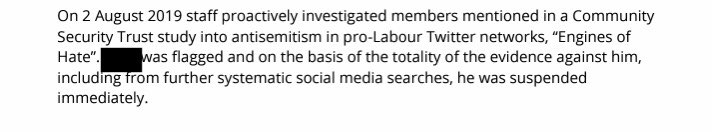 But Labour did use CST's Engine Of Hate report to identify and investigate antisemitic Labour-supporting Twitter accounts. Take that, outriders! /15