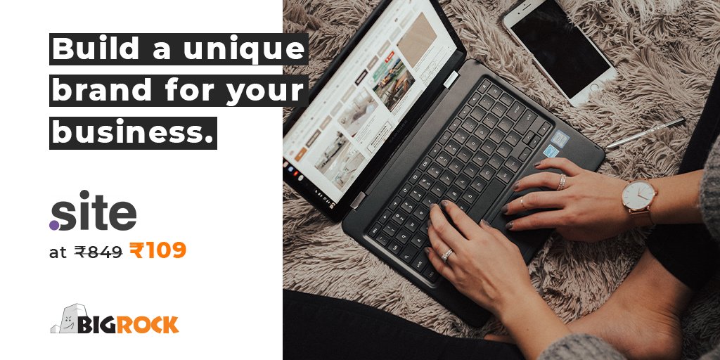 BigRock's tweet photo. Be it web developers or publishers #dotSite is a great opportunity for you to create a unique brand for your business at just ₹109!
#domain #domainpromos
https://t.co/oGv0j3xzAn https://t.co/oQrfCsFMSA