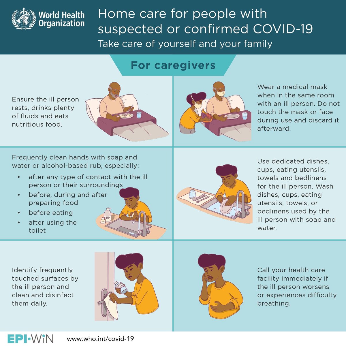 wef's tweet photo. How to look after someone with coronavirus https://t.co/6esKNAdeZS #Coronavirus #Health https://t.co/eYBpgxksfX