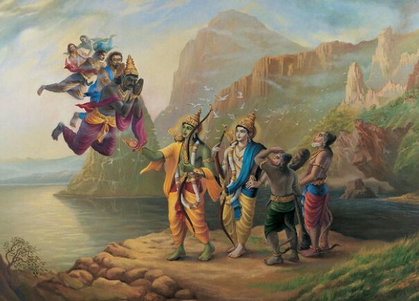 To rescue Sita, Rama needed to cross to Lanka. Brahma created an army of Vanara  to aid Rama. Led by Nila and under the engineering direction of Nala, the vanara constructed a bridge to Lanka in five days.