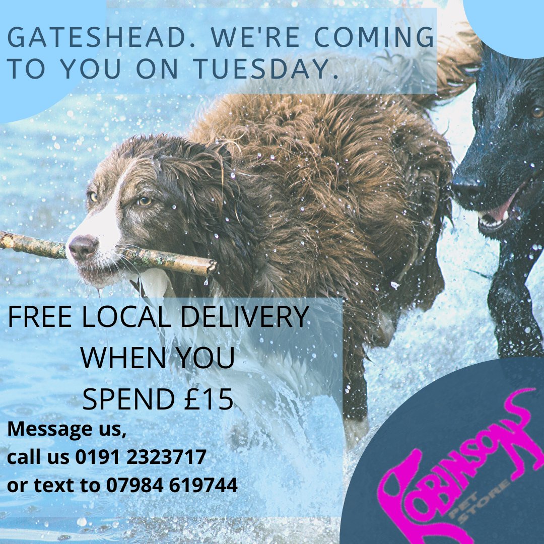 Robinsonspet's tweet photo. We will be delivering in the #Gateshead are on Tuesday (14th)
#NE8 #NE9 #NE10 #NE11
#GraingerMarket https://t.co/gQmSsqwEGz
