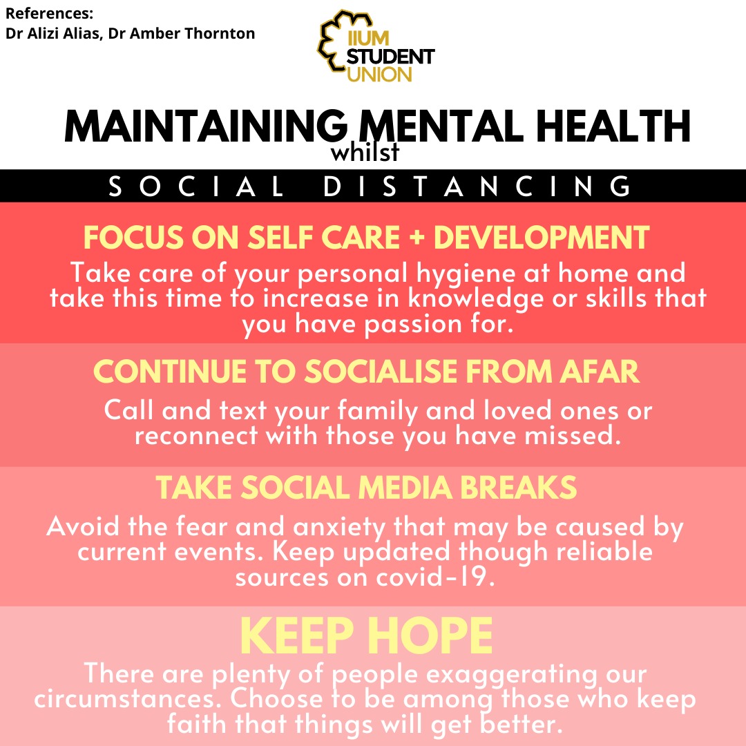 Btw, yang berkenaan mental issue tu memang team counselling unit buat survey dan jumlah yang ada masalah memang ramai. So it's fact with figures.Cuma yang benar2 serius sudah diambil tindakan sewajarnya.Dan pihak Student union sgt proaktif mmbantu pelajar2 dalam semua hal.