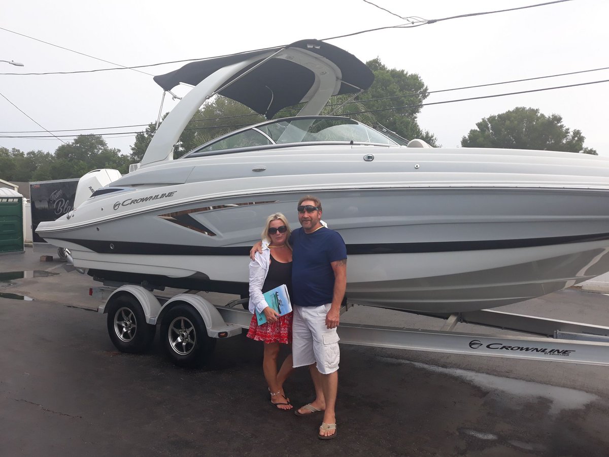 Team_BLMG's tweet photo. Delivery Day! Congratulations Tammie and Mike on your new Crownline 255 XS powered by a Mercury 250! You are on your way to making some great boating memories! Wishing you all the best and welcome to our Black Label Family! 😎

@CrownlineBoat @KICKERaudio @MercuryMarine https://t.co/baR3RcFL3S