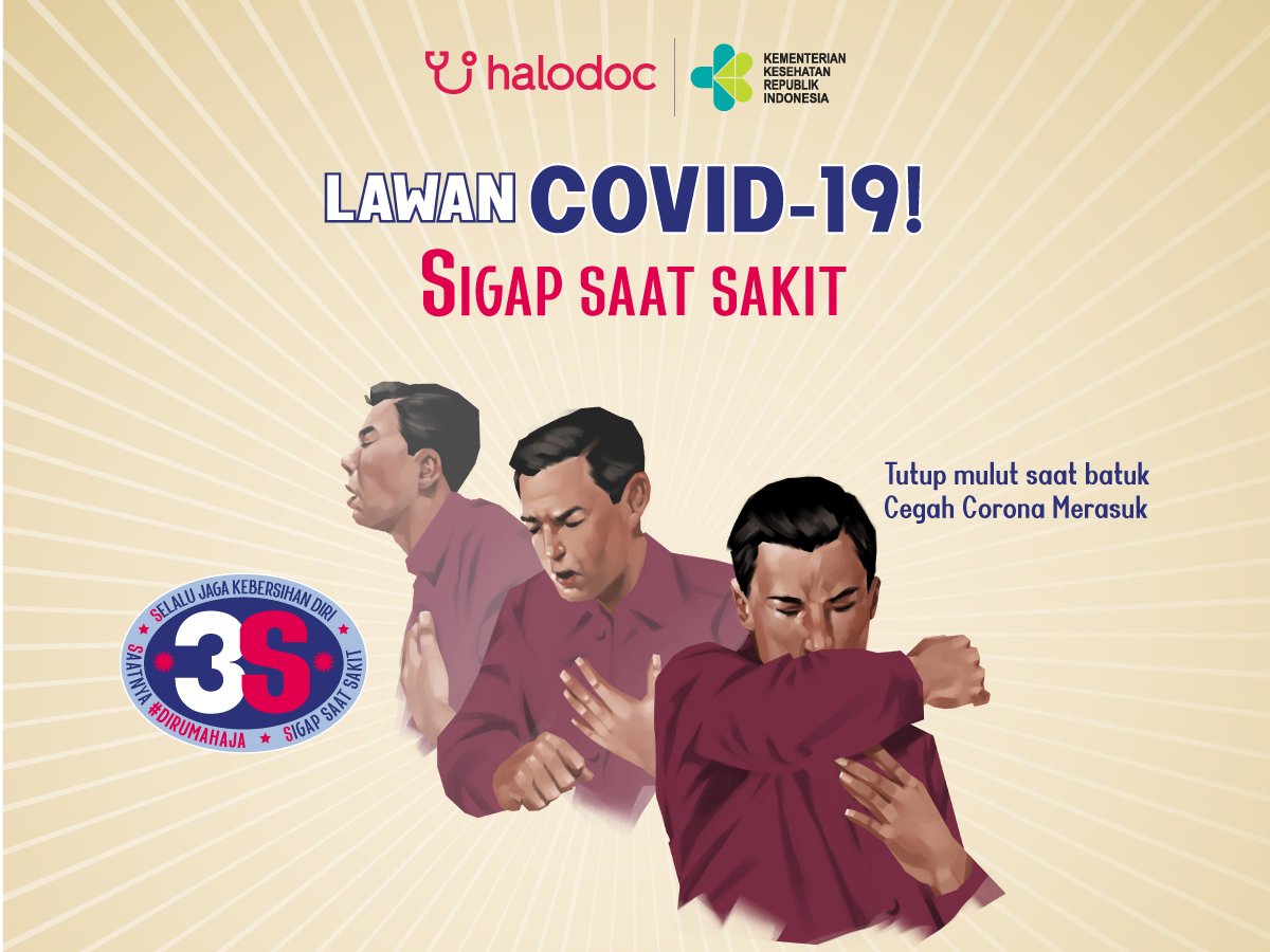 HalodocID's tweet image. Kalau batuk jangan lupa ditutup biar sakitnya gak menyebar ke orang lain. Jangan lupa juga tanya ke dokter di Halodoc kalau punya pertanyaan seputar corona ya!

Nih mimin kasih aksesnya : bit.ly/rapidtestHD

#DiRumahAja #AdaHalodoc #TemanHidupSehat
#CegahCorona #LawanCorona
