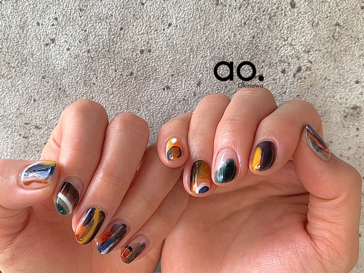 Nail Ao Okinawa A Twitter Retro Colorful Nail Aonail Ao Naildesign Nailart Gel Gelnail Instanails Nailstagram Nailswag ジェル ネイル 沖縄ネイル 沖縄ネイルサロン 那覇ネイルサロン 個性派ネイル ちぐはぐネイル ニュアンスネイル ミラーネイル ヴィンテージ