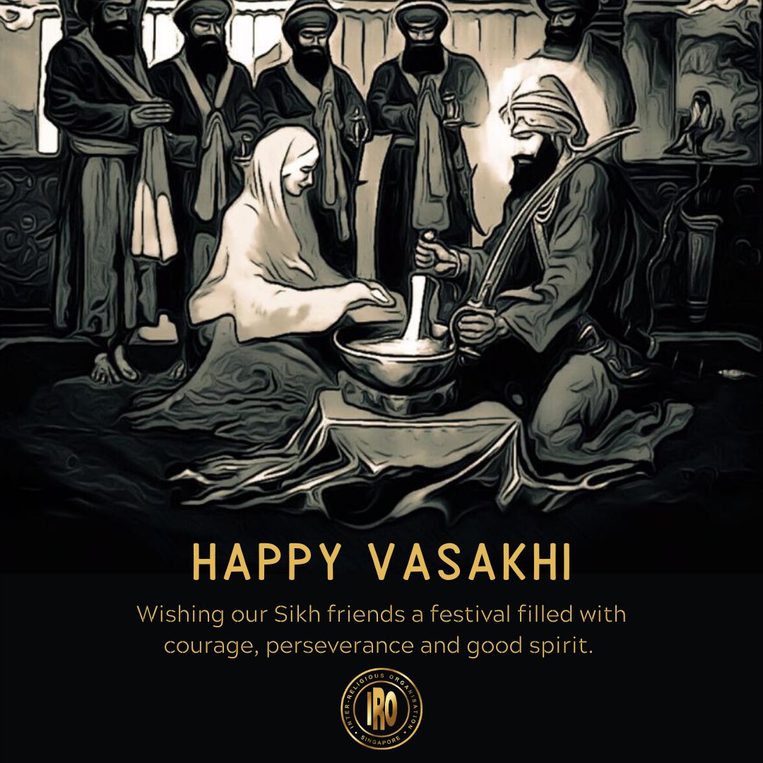 IRO_SG's tweet photo. Vaisakhi commemorates the setting up of the order of Khalsa brotherhood as the way of life. This year, as the world continues to face the challenges of COVID-19, IRO wishes our Sikh friends a celebration filled with with courage, perseverance and good spirit.

#Vaisakhi2020 https://t.co/J4NPhAHWDd