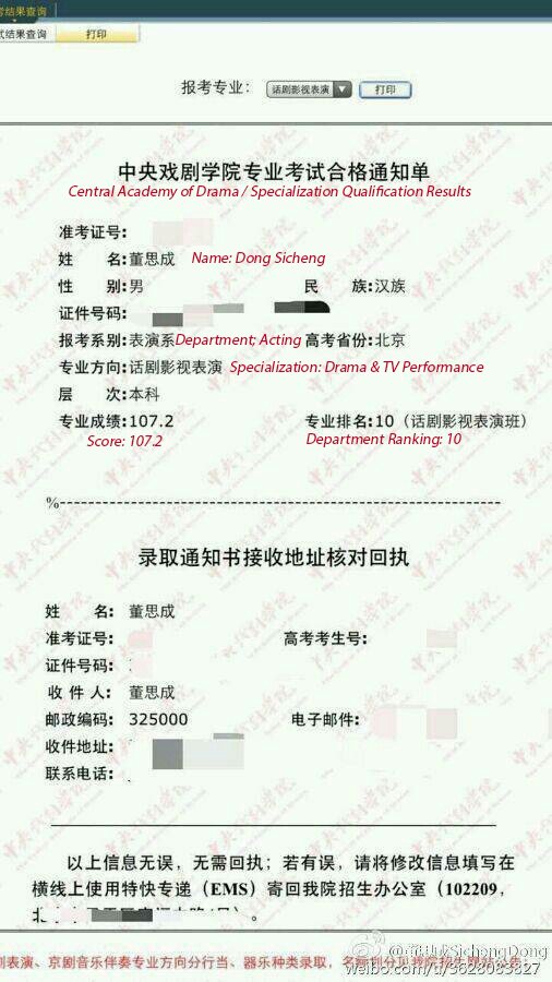never forget these. winwin's admission results in four prestigious schoolscentral academy of drama (winwin's current school): 10th placebeijing dance acadeny: 1st placecommunication university of china: 7th placeshanghai school of visual arts: 12th place