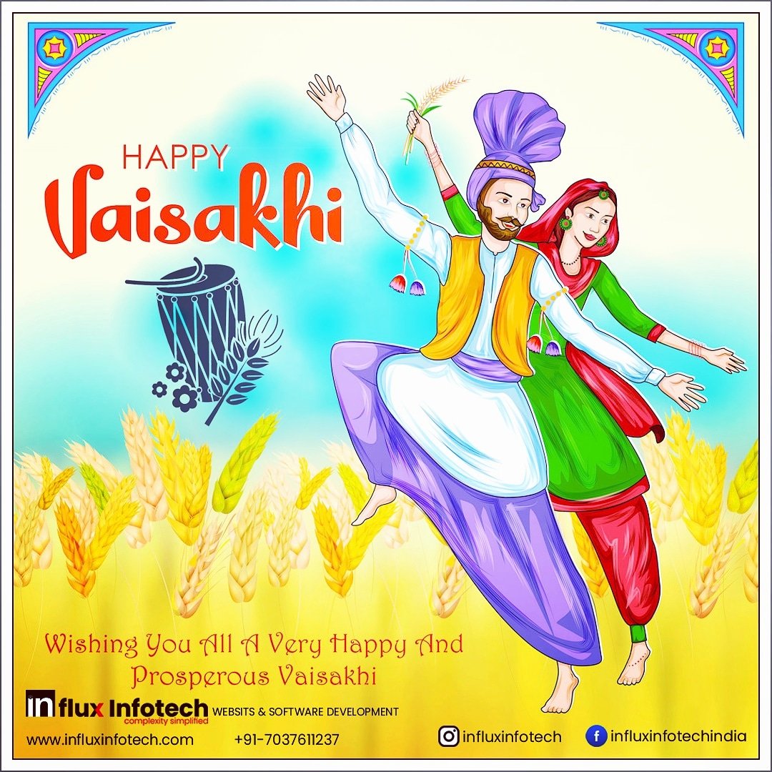 InfluxInfotech's tweet photo. Wishing You all a Very Happy & Prosperous Vaisakhi (Baisakhi)
#baisakhi #baisaraj #baisahukum #baisastylo #india #baisagiri #baisaa #culture #collection #brahmotsavam #losarfestival #yoashang #bohagbihu #bastardussehra #goacarnival #janmashtami #influxinfotech https://t.co/rHgvk14MRn