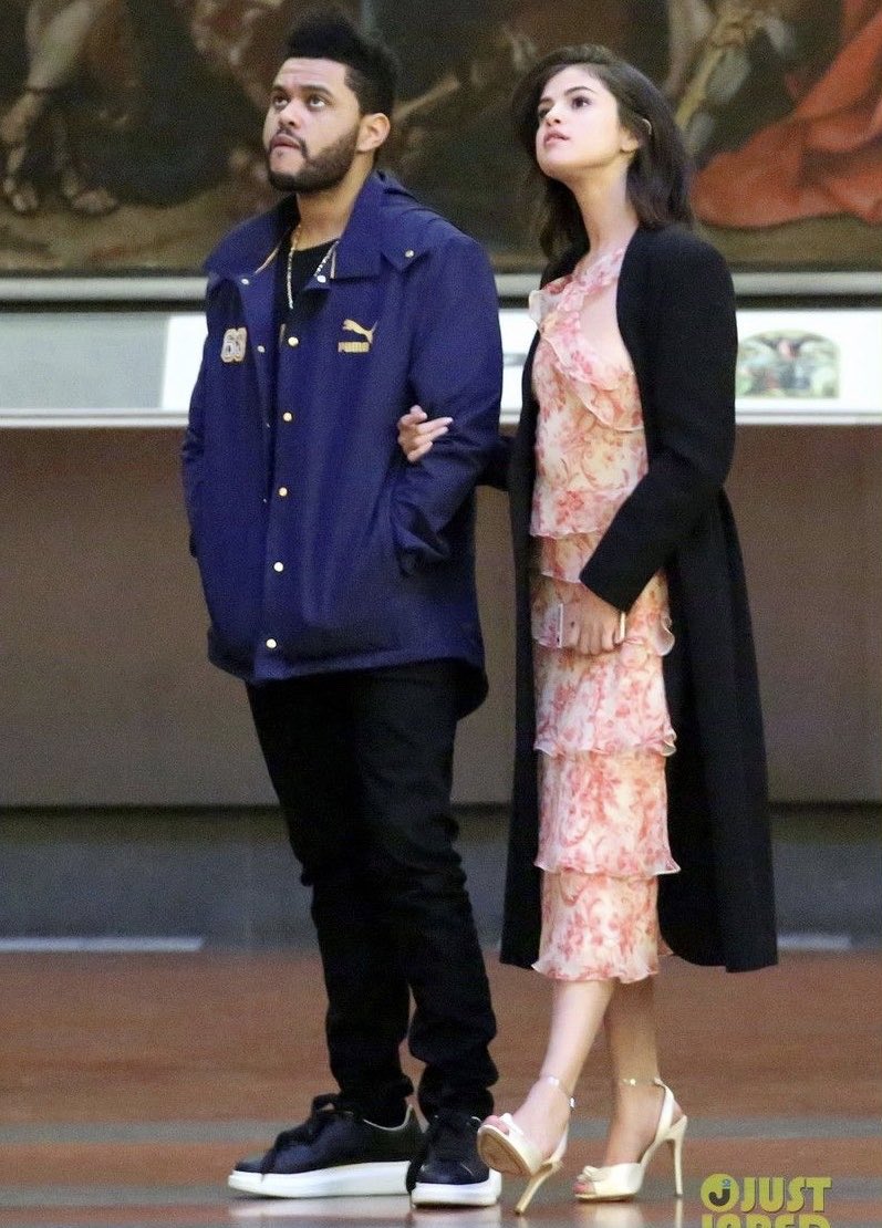 selena gomez and the weeknd in 2017; a thread: