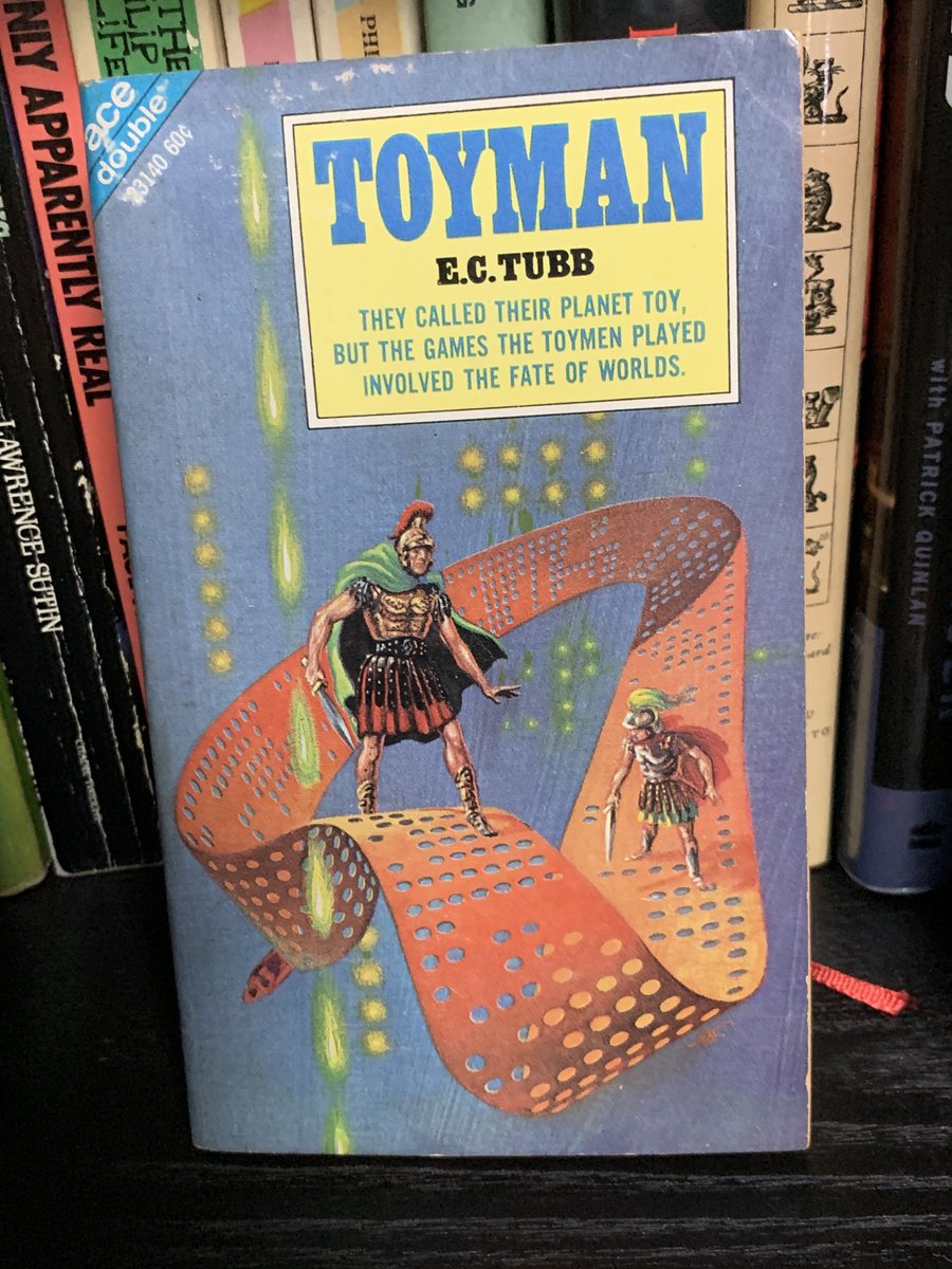 patokon's tweet photo. #dailypaperback 005
E. C. Tubb
Toyman

#SF #classicsf #acedouble
I’m really enjoying everyone’s posts! 
After this one I’m going to one a day. https://t.co/O75TQvqdLM
