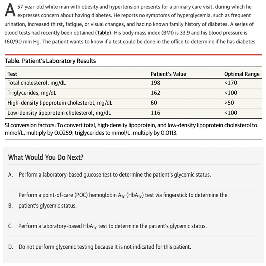 UTHSCPAprogram's tweet image. Thoughts?

#MondaysWithMaday #PAProfPearls #questionoftheday #PAschool #physicianassistant #physicianassistantstudent

Via: JAMA (answer Friday)