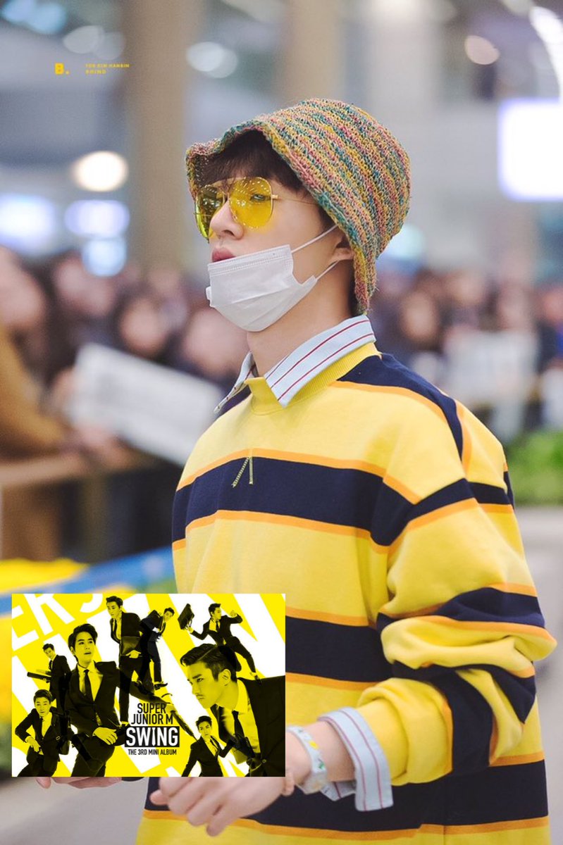 kim hanbin dressed up as super junior albums