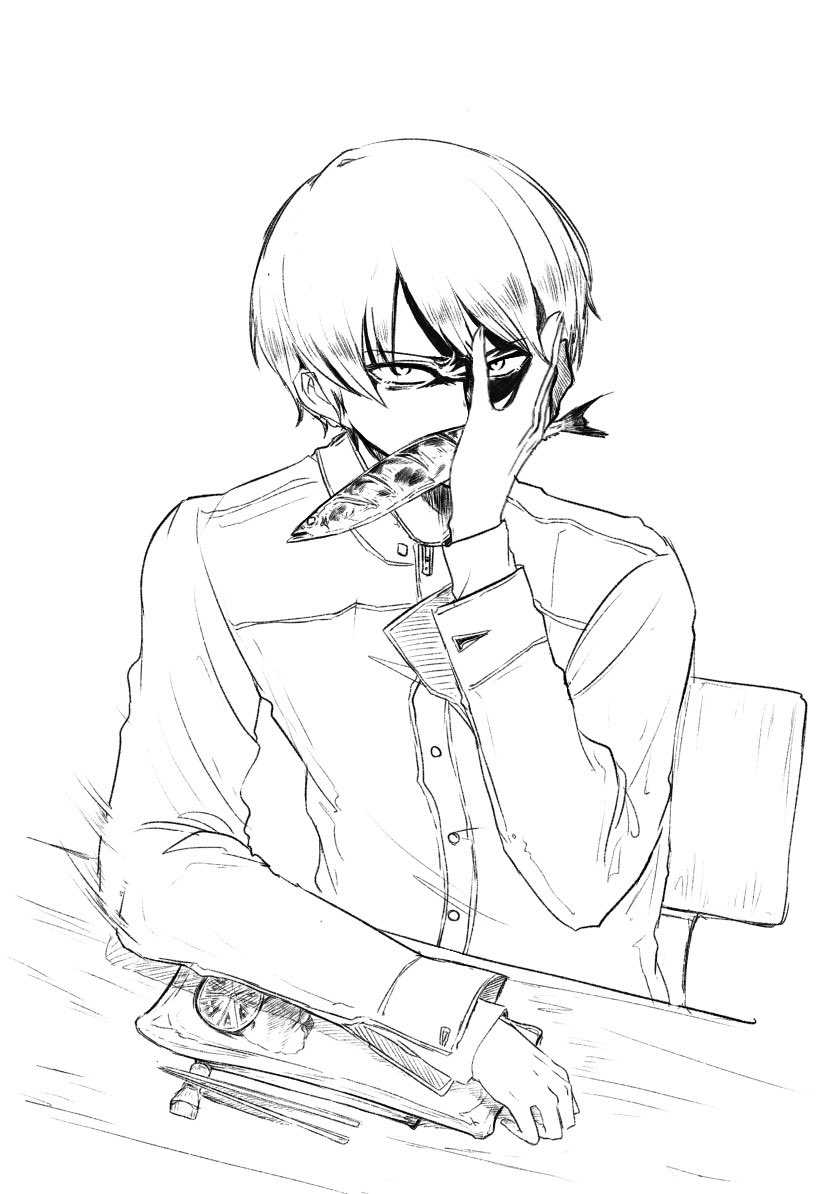 途中までは真面目に描いてたんやけどなあ… 