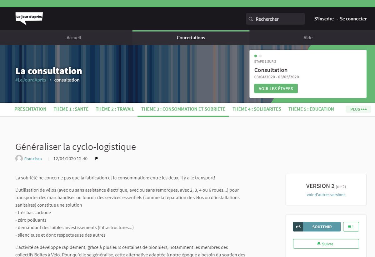 WeelzFr's tweet photo. #leJourdApres
Parmi les propositions des 60 parlementaires, l'une d'elle concerne la #velogistique ! Votez (juste un clic) pour qu'elle remonte
https://t.co/CHNSPagpUh
#cyclelogistic #boitesavelo #solutionvelo #transitionecologique https://t.co/yVVayExMGK