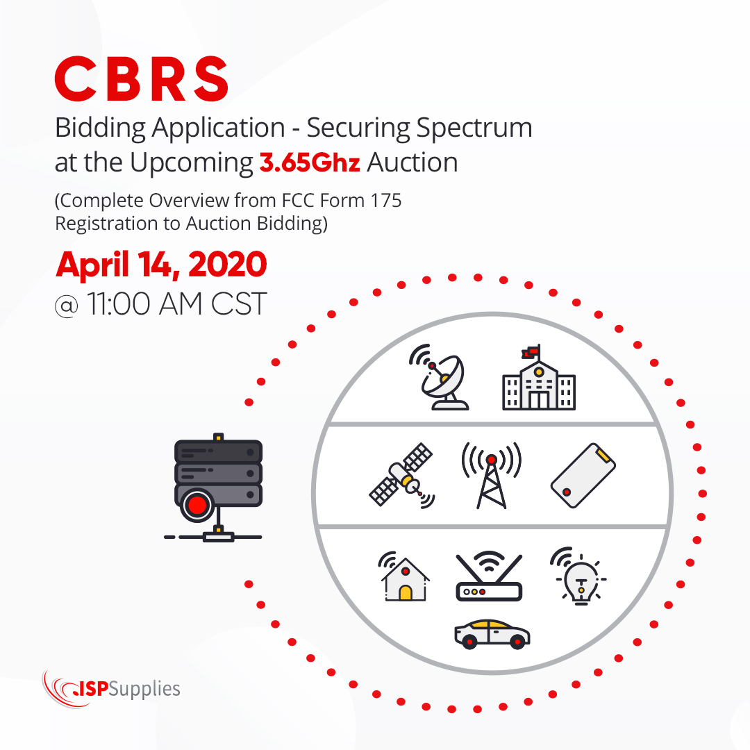 The webinar that you have been waiting for is tomorrow!
With FCC Registration Deadlines coming up in a few weeks, you want to be prepared and ready to bid.  Everything from FCC Form 175 Registration to Auction Bidding will be covered.

Sign up here : ow.ly/JwZi50zc2P3
