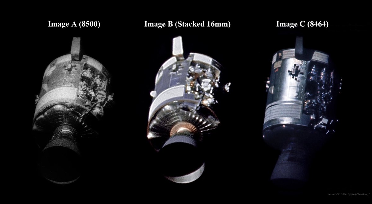 IanYorston's tweet image. Don’t underestimate the importance of the work that @AndySaunders_1 is doing here
Because enhanced imagery allows for enhanced analysis…
… Cryogenic Oxygen Tank 2 suffered catastrophic failure with disastrous impact on the #Apollo13 #ServiceModule
history.nasa.gov/afj/ap13fj/a13…
