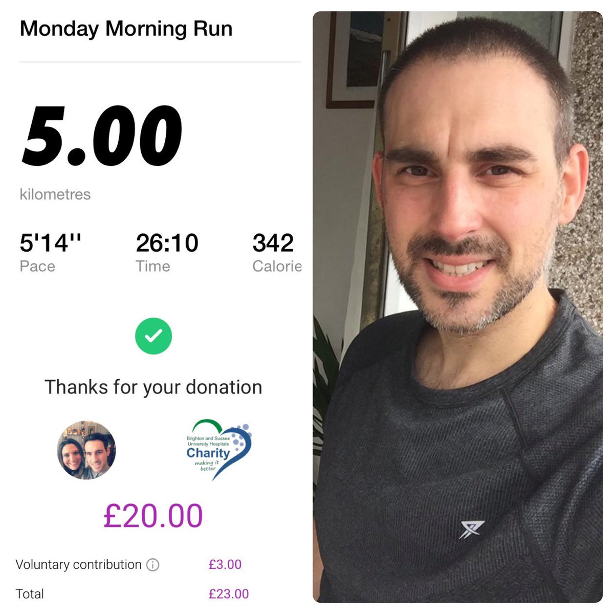Oriel_PE's tweet photo. WHY SO SERIOUS MR C? 😂 Mr Creese, ex-PE teacher Miss Madden & ex- Drama teacher Mr Vinnicombe are the latest teachers to #GetInvolved & @Run5k4NHS this morning as we #PUSHFOR2000! 1️⃣4️⃣9️⃣ participants, and £1️⃣5️⃣5️⃣2️⃣ raised now. More on the way! #Proud #Run5k4NHS #OrielPE 💜🙌🏽😍 https://t.co/et4m7kXjBf