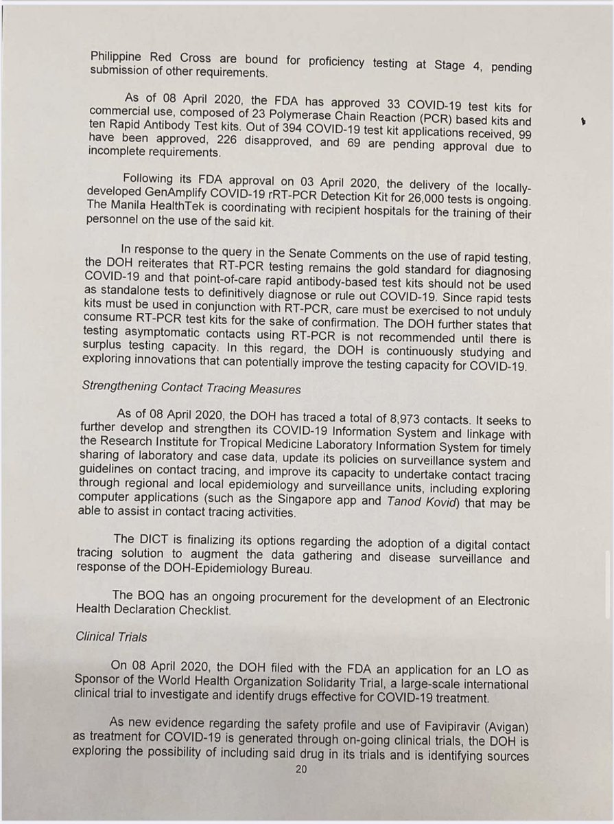 President Duterte’s third weekly report to Congress on the government’s response to the COVID-19 pandemic