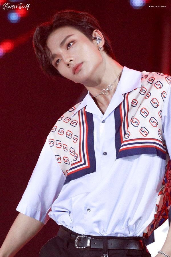 Hwang Hyunjin sweating: a unholy thread