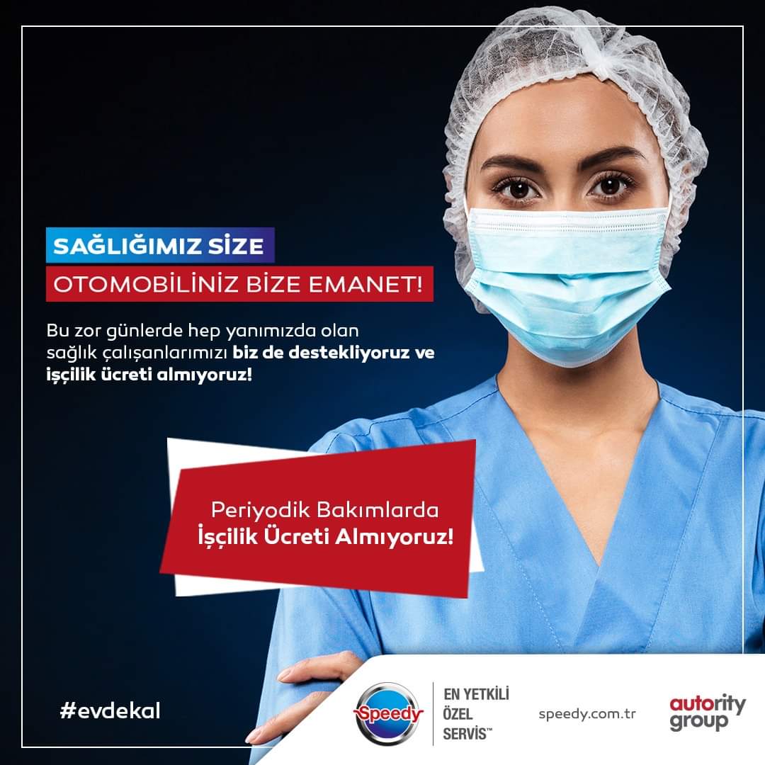 SpeedyTurkiye's tweet photo. Sağlık çalışanlarımızdan 30 Mayıs'a kadar periyodik bakımlarda işçilik ücreti almıyoruz...

🌎https://t.co/Vc6s91s7ur 
📱0850 800 05 55

#güvenilirellerde #Speedy #araçbakım #araçmuayene #muayeneöncesibakım  #ücretsizcheckup #OtoServis #Periyodikbakım #Otobakım #Otocheckup https://t.co/Uwg1muckuv