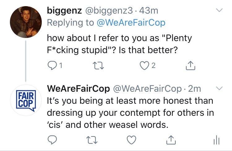 The reason we want to take this off Twitter and actually have a conversation is because responses like this are so sadly typical. We hope most people, when not hiding behind a screen, would be willing and able to talk sensibly.