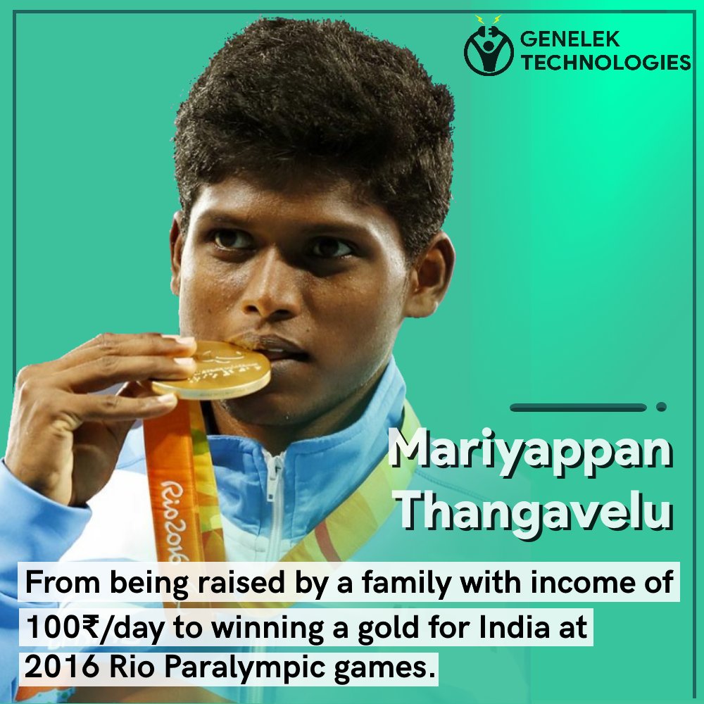 GenelekT's tweet photo. Rome was not built in a day. Nothing worth having comes easy so work hard until you taste success.
Our today's #MondayMotivation features @189thangavelu
#MondayMotivation #mariyappan #parathelete #paralymicwinner #winner #rioparalympics #athelete #indian #physciallydisabled https://t.co/LNAAHygN2v