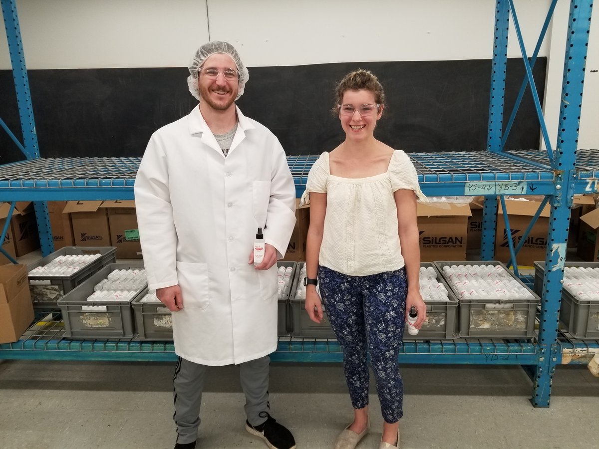 BioSciLabsRI's tweet photo. We knew we had to step up when 
@GovRaimondo
 called for local businesses to help if possible during COVID-19. We found a way to produce + quickly scale production of emergency hand sanitizer for local hospitals + nursing homes. Already produced 1 million ounces + not stopping! https://t.co/lRXg1s3K76