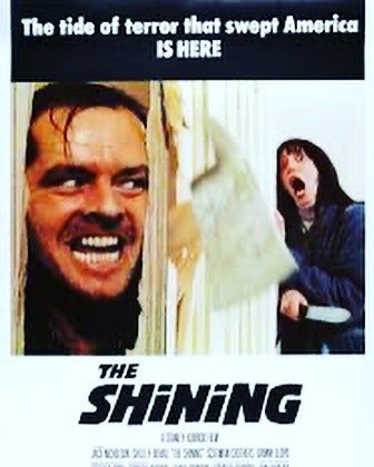 Get you some Kubrick with The Shining  #movieposterswithkids