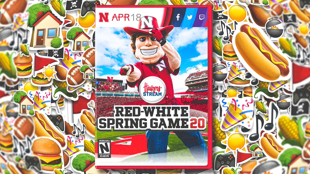 This Saturday, Game Day is on. < ONLINE >

On April 18 @ 1pm, we'll be streaming a simulated Red-White Spring Game, featuring @huskerfbnation legends.

Let's wear red, celebrate the digital Game Day from home and unite, #GBRUnited. 🎉🌭🌽🍔🎮

Details ➡️ go.unl.edu/7tuz