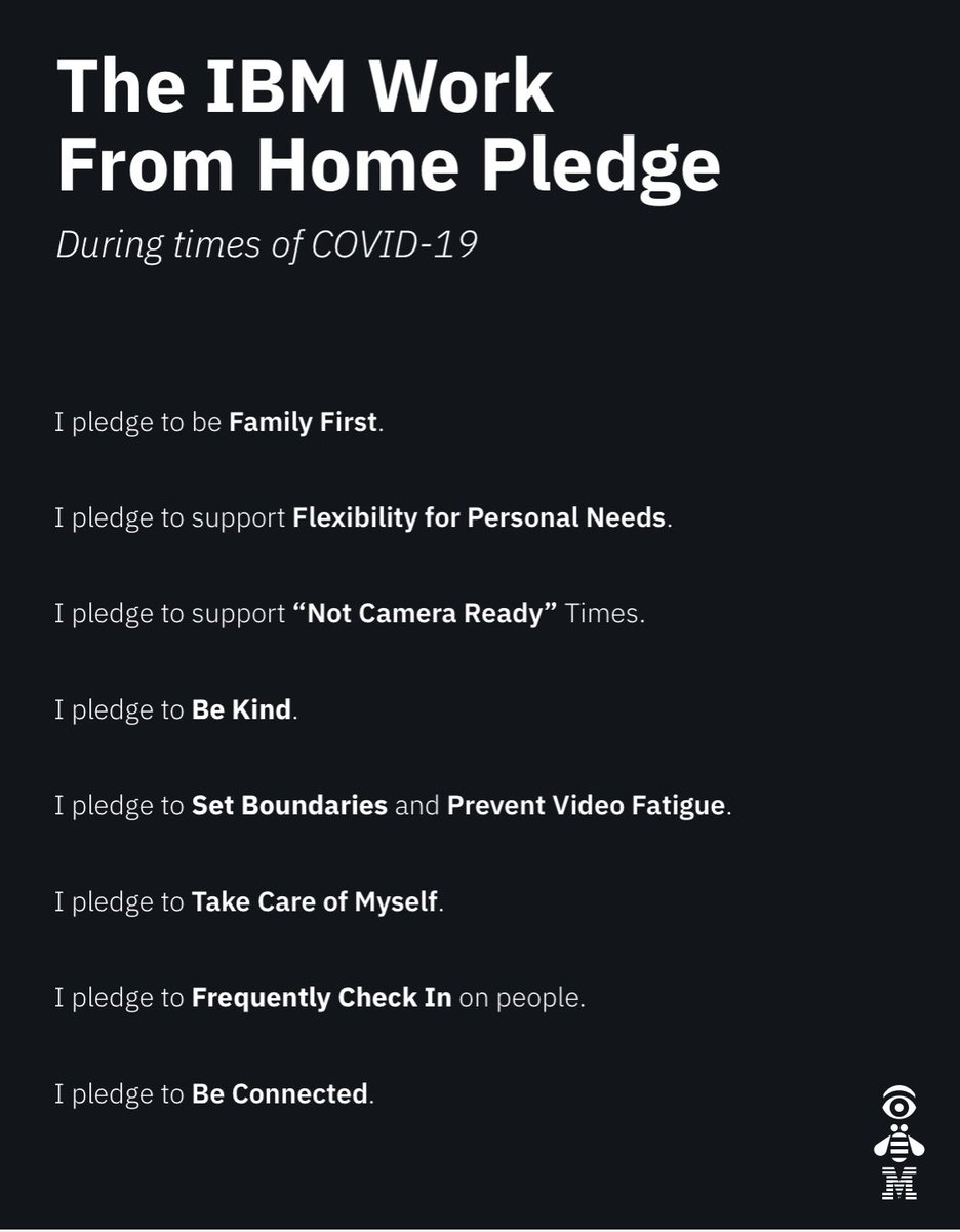 luxchop's tweet photo. En estos tiempos difíciles la empatía y resiliencia son vitales.
Este es el Pledge de #IBM para quienes estamos trabajando desde nuestras casas por estos días.  #ProudToBeAnIBMer https://t.co/f1z7dyfCaS
