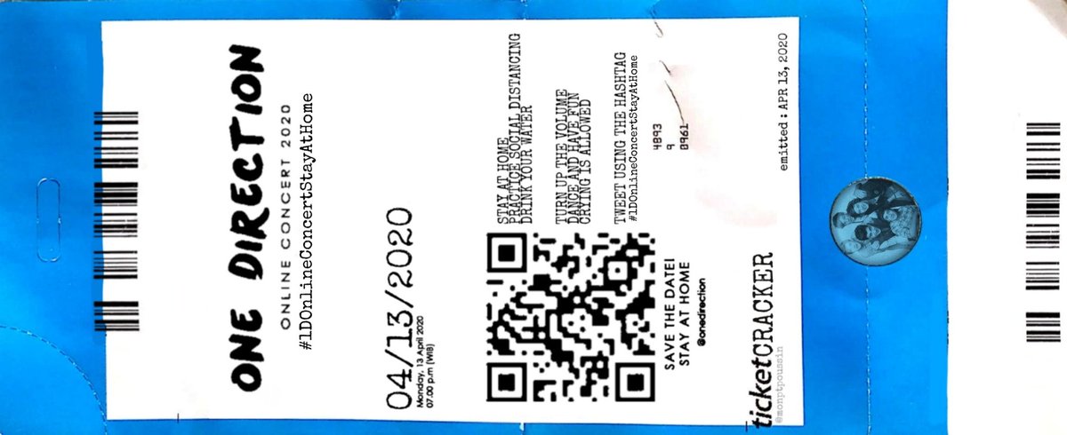 monptpoussin's tweet photo. I CREATED A CONCERT TICKET FOR THE EVEN!!
feel free to save and share :) 
#1DOnlineConcertStayAtHome https://t.co/uNP7qahqn8