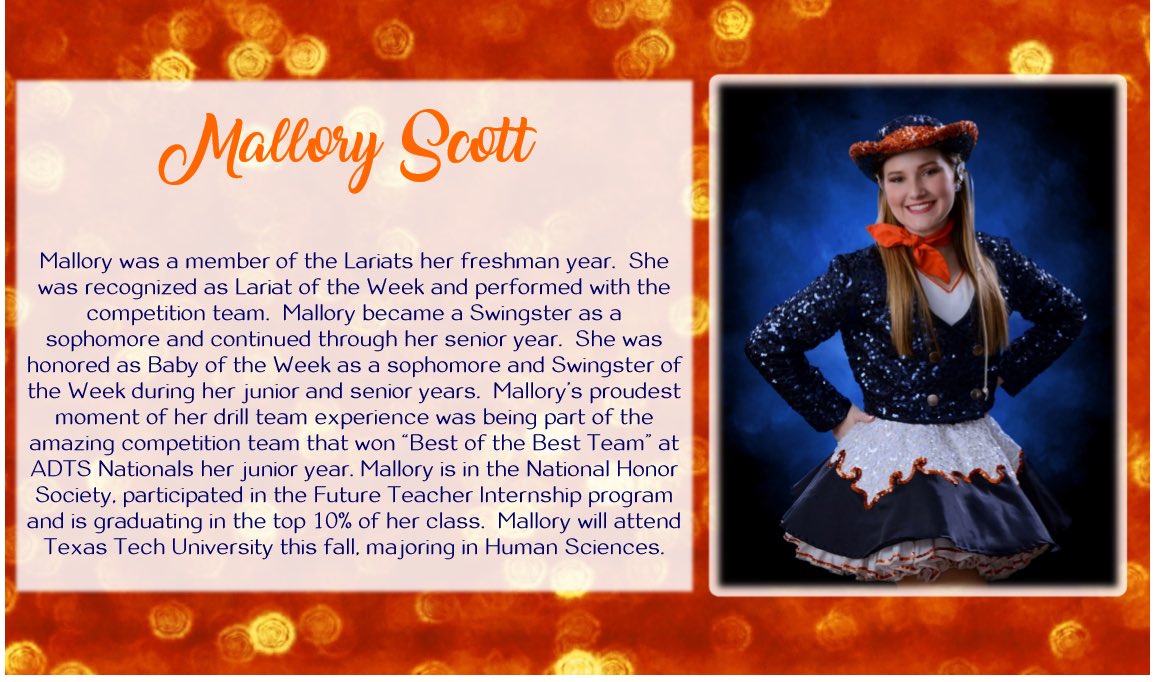 Swingsters_SHS's tweet photo. Today’s Swingsters Senior Spotlight of the Week!  #GISDalwaysconnected #sparkle #runmustangsrun https://t.co/D6omXIetVw