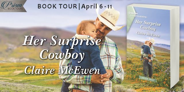 PrismBookTours's tweet photo. "Heart-tugging, emotional, and endearing..." @MarieEdwards429's #bookreview of #HerSurpriseCowboy by @ClaireMcEwen1 + Amazon #giftcard #giveaway! #HSCPrism #ClaireMcEwen #prismbooktours #romancebooks #sweetromance #HarlequinBooks #HarlequinRomance #books https://t.co/IOsXaQFs7b https://t.co/ae9ud5Y2Sz